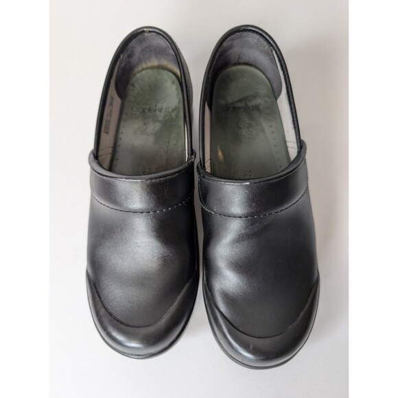 Dansko Volley Black Leather Rubber Bumper Toe 8.5 US 39 EU Comfort Professional - Picture 4 of 14